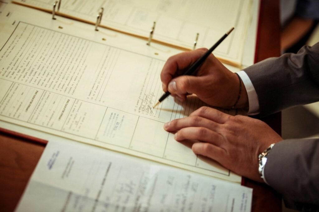 Assinatura de contrato